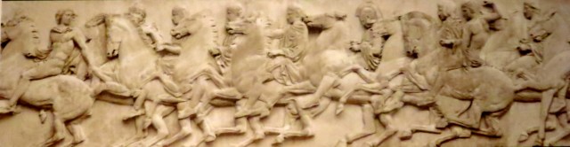 A Typical Row of Horsemen - Today