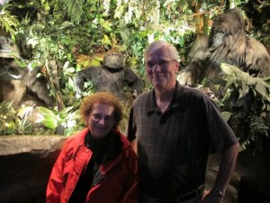 Jean and Doug Aong the Apes